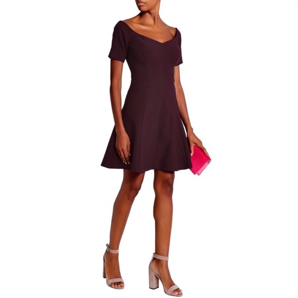 NEW CINQ A SEPT OFF-THE-SHOULDER SKATER MINI DRESS - Picture 8 of 8